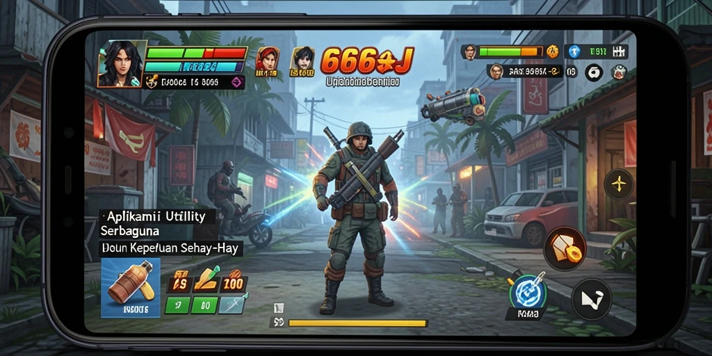 Tampilan antarmuka utama aplikasi Utility 666J yang intuitif dan mudah digunakan.