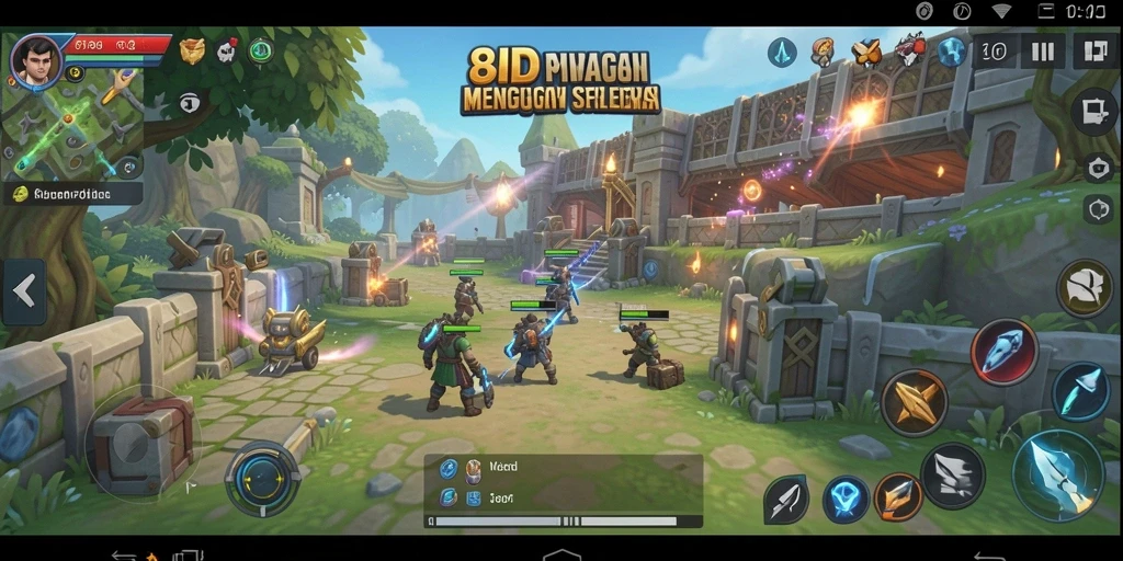 Screenshot gameplay 8ID menampilkan pertempuran strategis yang mendebarkan.
