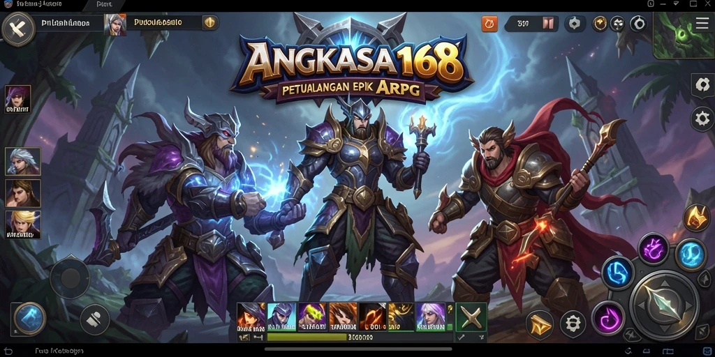 Tampilan menakjubkan dari gameplay ARPG di ANGKASA168.