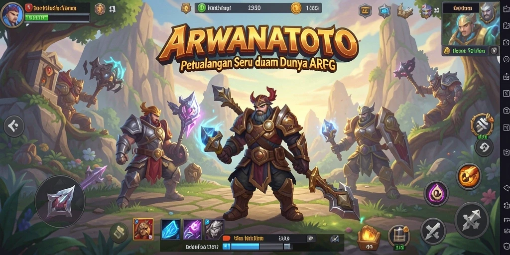Tampilan gameplay ARPG yang seru dan menantang di ARWANATOTO.