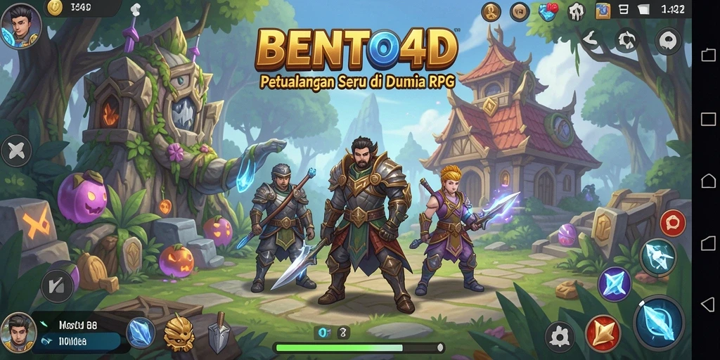 Gameplay RPG BENTO4D yang mendebarkan dan penuh petualangan.