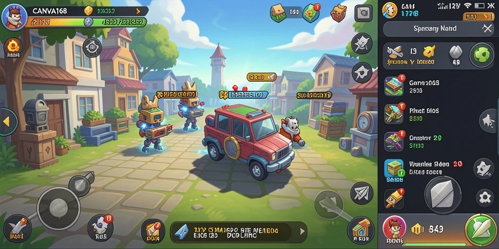 Screenshot yang menampilkan gameplay santai dan progresif dalam <strong>CANVA168</strong>.