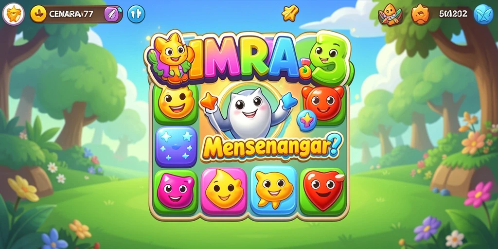 Tampilan menarik dari gameplay CEMARA77 dengan elemen Match-3 yang mengasyikkan.
