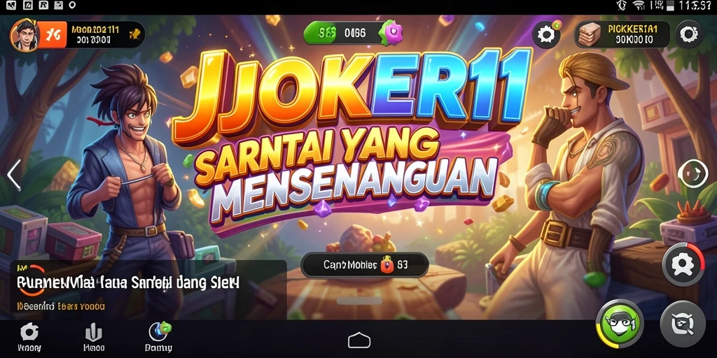 Screenshot utama JOKER11 menampilkan gameplay seru dan grafis menarik.