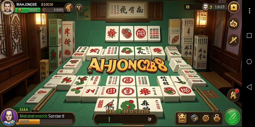 Screenshot gameplay MAHJONG288 menampilkan tantangan mahjong yang menarik.