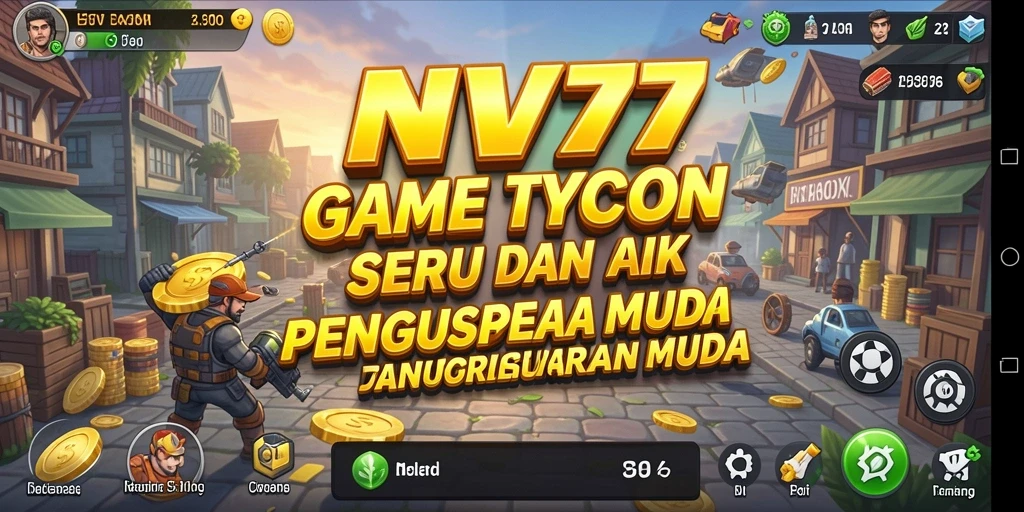 Tangkapan layar gameplay NV77 menampilkan pengalaman Tycoon yang seru.
