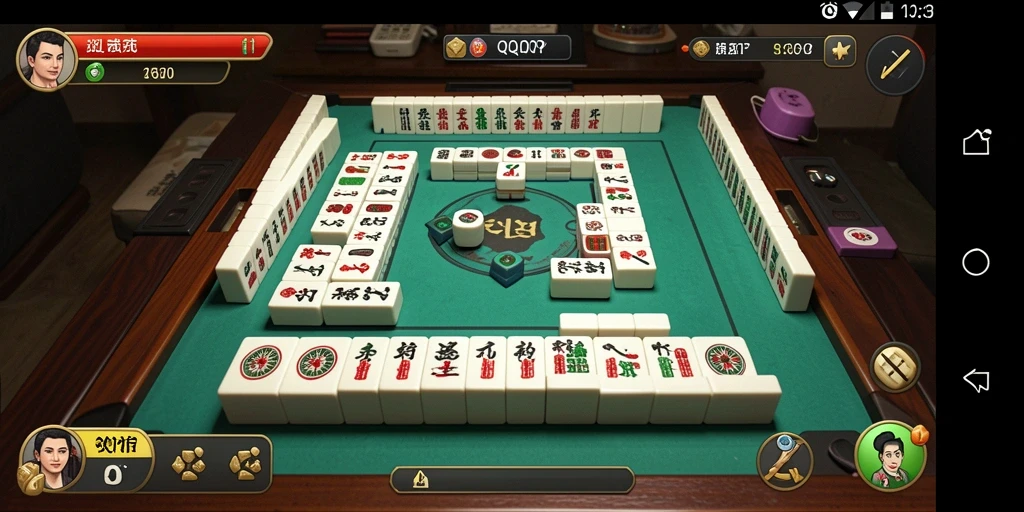 Tampilan utama gameplay Mahjong QQRP yang menarik dan dinamis.