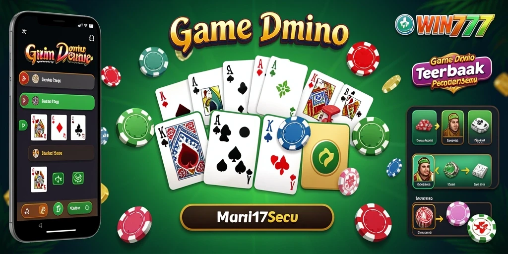 Tampilan gameplay seru dari game Domino WIN777.