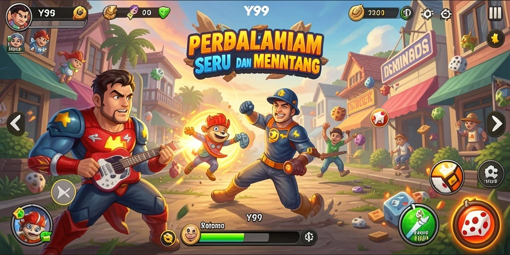 Tangkapan layar Y89 menampilkan aksi seru dalam permainan Arcade.