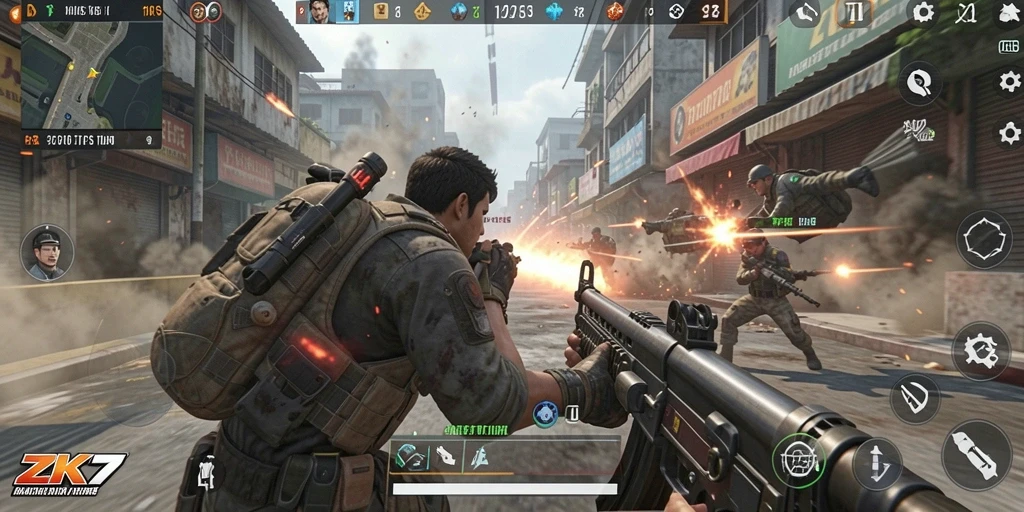 Tampilan seru dari gameplay ZK7 yang mengasyikkan.